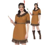 Disfraz Elegante De Pocahontas India Roja Para Mujeres Del Viejo Oeste
