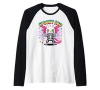 Disfraz Espeluznante de Axolotl Halloween Vibes Lindo Espeluznante AXO Camiseta Manga Raglan