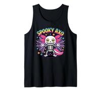 Disfraz Espeluznante de Axolotl Halloween Vibes Lindo Espeluznante AXO Camiseta sin Mangas