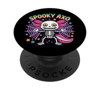 Disfraz Espeluznante de Axolotl Halloween Vibes Lindo Espeluznante AXO PopSockets PopGrip Adhesivo