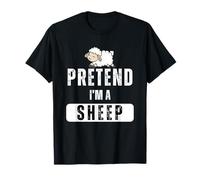 Disfraz fácil de Halloween perezoso de fingir que soy una oveja Camiseta