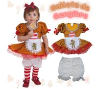 Disfraz galleta de jengibre bebe hasta 18 meses