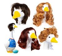 Disfraz genérico para gansos - Disfraces para patos de porche - Accesorios de decoración tropical de Hawai, jardín de césped, patio al aire libre 4 piezas