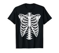 Disfraz gótico de Esqueleto de Jaula Costilla de anatomía Vintage para Halloween Camiseta gráfica económica