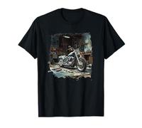Disfraz gráfico de taller retro para amantes de las motocicletas Camiseta