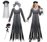 disfraz halloween adulto mujer, novia cadaver disfraz, disfrazs novia cadávermujer, disfrazs de mujer fantasma, disfrazde terror, Halloween, carnaval, terror, cosplay, disfrazpara fiesta de disfraces