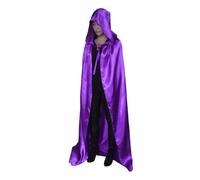 Disfraz Halloween Capa Gótica De Satén Para Disfraz De Muerte Y Brujo Ideal Para Fiestas Halloween Carnaval Y Club Nocturno Capa Fluida Misteriosa Muerte Adulto