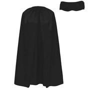 Disfraz Halloween de Superhéroe para Niños, Adulto, Set Capa de 140 cm con Mascara antifaz, 8 Colores, Disfraz para Carnaval y Eventos Temáticos para Hombre, Mujer, 2pcs.