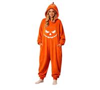 Disfraz Halloween Mujer Adulta Costume Women Bruja Vampiro，Disfraz cosplay Halloween tradicional calabaza elegante espeluznante escenario atuendo temático vestuario teatro celebración noche (Orange,