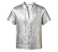 Disfraz Halloweencamiseta Hombre Manga Corta,Mythic Adult Men’S Striped tee with Straps For Lightweight Comfort and Casual Everyday Wear