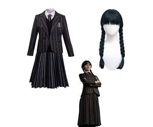 Disfraz hello-wednesday addams uniforme nevermore academy para niña o
