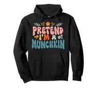 Disfraz Hippie de Halloween Que Finge Que Soy un Gato Munchkin Sudadera con Capucha