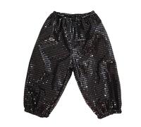 Disfraz Hippie Mujer, Pantalones Cortos De Lentejuelas con Cintura Alta para Y Disco