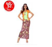 Disfraz hippie mujer talla L
