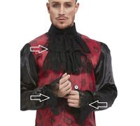 Disfraz Hombre Corbata & Puños Set Hombre Alcalde Set Negro Kit Smiffys