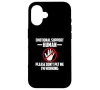 Disfraz Humano de Halloween con Apoyo Emocional No me acaricies Carcasa para iPhone 16