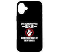 Disfraz Humano de Halloween con Apoyo Emocional No me acaricies Carcasa para iPhone 16 Plus