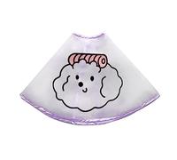 Disfraz impermeable para cachorro, para corte de pelo, manchas y orejas, patrón de dibujos animados, accesorios para fotos, influencer, mismos perros, capa de aseo