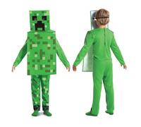 Disfraz Infantil de Creeper de Minecraft, Licencia Oficial de Disguise, Ajuste Cómodo y Diseño Detallado, Para edades de 7 a 8 años, 4 a 6 años, 3 a 4 años, 7 a 8 años, 4 a 6 años, 3 a 4 años
