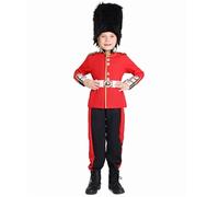 Disfraz Infantil de Guardia británico para niño, Vestido Oficial con túnica y Sombrero.#49