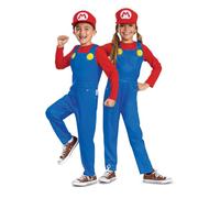 Disfraz Infantil de Mario de Super Mario Bros, Licencia Oficial de Disguise, Ajuste Cómodo y Diseño Detallado, Para edades de 7 a 8 años, 4 a 6 años