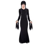 Disfraz Infantil de Merlina Dark Girl - Marca Widmann - Ideal para Halloween y Fiestas Temáticas