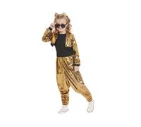 Disfraz Infantil Smiffys MC Hammer Años 80 Oro, Poliéster