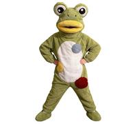 Disfraz Inflable Adulto Pijama Rana Coral Felpa Invierno Para Casa Y Disfraces Divertidos Disfraz Inflable Rana Cómico Con Capucha De Ojos Saltones Y Cuerpo Verde Esponjoso Para Reír Sin Parar
