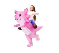 Disfraz inflable de ajolote para adultos, hombres y mujeres, disfraz de Halloween para niños, disfraz de ajolote para niños, fiesta de cosplay (niños)