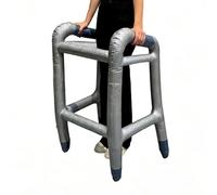 Disfraz inflable de caminante, accesorios de cosplay divertidos para Halloween, caña para juego de rol y juguete relleno - para eventos de vacaciones, carnaval, mascaradas, Navidad, teatro, piezas