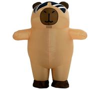 Disfraz inflable Halloween Fun lindo Capybara disfraz con gafas geniales para fiestas, festivales, cosplay, disfraces