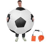 Disfraz inflable para adulto | Chándales inflables con forma de fútbol, encuentros memorables para principiantes para adultos, cosplay uniforme para de cumpleaños Navidad hombres
