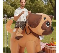 Disfraz Inflable Para Perros Adultos, Lindo Diseño De Pug De Dibujos Animados, Perfecto Para Halloween, Eventos Temáticos De Navidad
