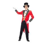 Disfraz Jefe De Pista Chaqueta con Chaleco, Pantalón, Sombrero Y Pajarita Talla XXL
