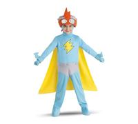 My Other Me - Disfraz Professor K SuperThing Infantil, talla 6-7 años. Incluye camiseta ver con impresión y con chaqueta blanca, pantalón cubrebotas y guantes verdes y sombrero con cara del personaje