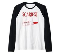Disfraz más Aterrador jamás Divertido Halloween Prueba de Embarazo bebé Camiseta Manga Raglan
