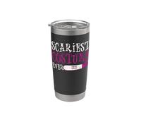 Disfraz más aterrador jamás divertido Halloween prueba de embarazo bebé Vaso térmico de acero inoxidable de doble pared