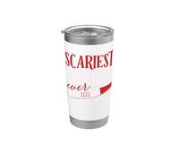 Disfraz más aterrador jamás divertido Halloween prueba de embarazo bebé Vaso térmico de acero inoxidable de doble pared