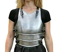 Disfraz medieval de caballero femenino armadura de fantasía vestible armadura histórica señora coraza disfraz armadura recreación SCA LARP Cosplay traje acero mujeres armadura Halloween