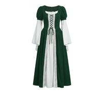 Disfraz Medieval Hombre Vestido Antiguo Lazo Cintura Largo Corte Performance Teatro Drama Histórico Elegante Auténtico Traje Medieval Hombre Teatral