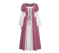 Disfraz Medieval Hombre Vestido Antiguo Lazo Cintura Largo Corte Performance Teatro Drama Histórico Elegante Auténtico Traje Medieval Hombre Teatral