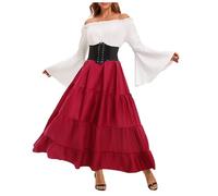 Disfraz Medieval Mujer Disfraz Mujer Medieval Disfraces Medievales De Vikinga Trajes Gotico Mimo Carnaval Adultos Bruja Reina Princesa Talla Grande Adulto Fantasia Mulher Estilo Retro 4Xl Hombre