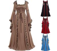Disfraz medieval para mujer, vestido tradicional irlandés, disfraz de Maléfica, renacentista, irlandés, vintage, gótico, victoriano, disfraz de feria, vestidos irlandeses, disfraz de bruja, cosplay