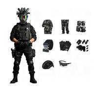 Disfraz Militar for Niños, Set Soldado del Ejército con Accesorios, Traje de Juego de rol, Regalo for Halloween y Cumpleaños(120cm)