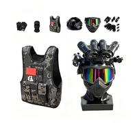 Disfraz Militar for Niños, Set Soldado del Ejército con Accesorios, Traje de Juego de rol, Regalo for Halloween y Cumpleaños(100cm)