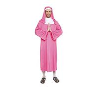 DISFRAZ MONJA COLOR ROSA TALLA M/L TAMAÑO ADULTO
