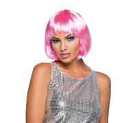 Disfraz Mujer 1980s Fiesta Elegante Bob Cortar Corto Falso & Artificial Peluca