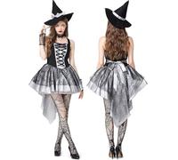 Disfraz Mujer Carnaval Disfraz Bruja Sexy Gótico Con Encaje Y Tirantes Para Halloween Fiesta Y Actuaciones Sin Mangas Disfraz Carnaval Mujer Jumpsuit Sensual Y Moderno Para Destacar En Cualquier Noche