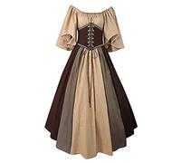 Disfraz Mujer Medieval Disfraz Carnaval Mujer Bruja Veneciano Mimo Caballero Adulto Vestido Victoriano Disfraces De Princesa Arabe Elfa Disfrazes Vikinga Epoca Trajes Medievales Blanco para Vikingo