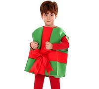 Disfraz Navidad NiñA NiñO Conjunto Completo De Traje ÁRbol De Navidad Para NiñAs Disfraz Bastones De Caramelo Trajes De Cosplay NavideñOs Con Sombrero De Copa Disfraces Traje De (Red-1, 6-7 Years)